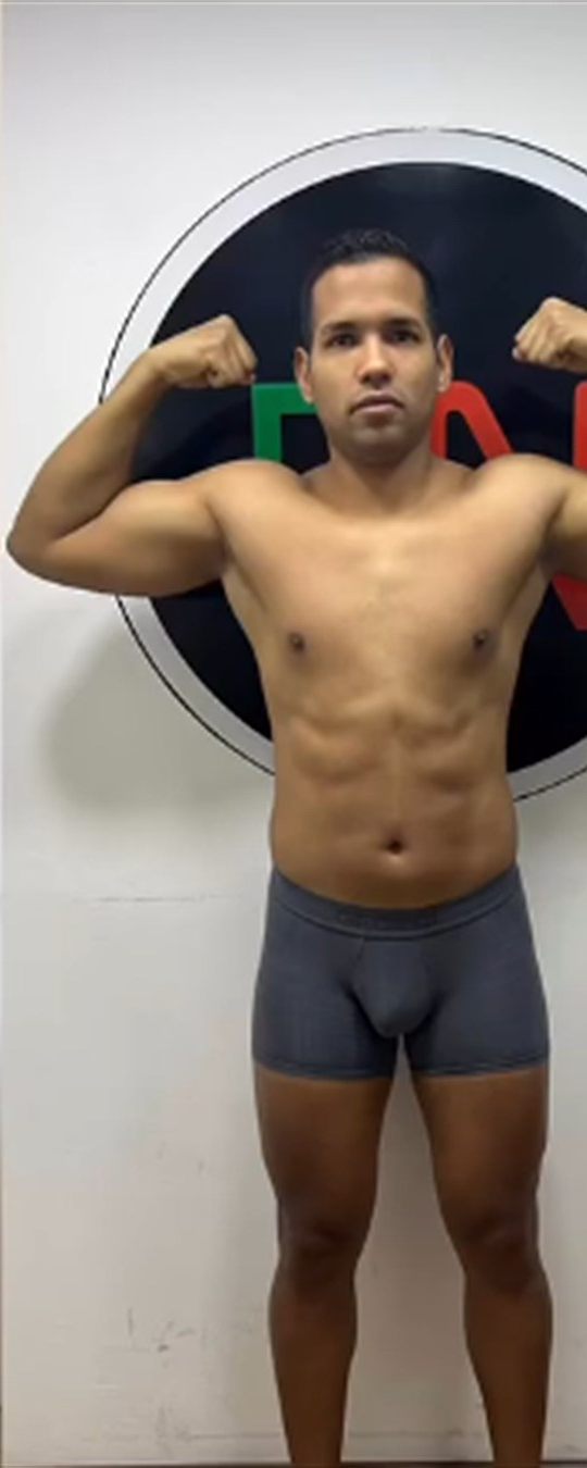 Después: aumento de masa muscular y definición